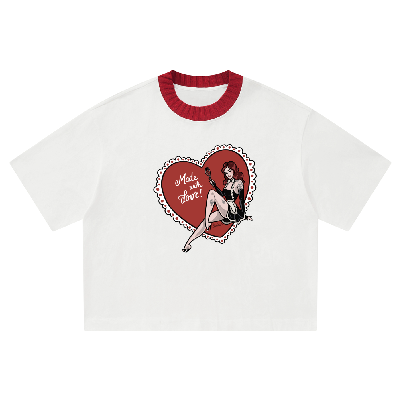 Made With Love - Unisex Heavyweight Boxy T-Shirt