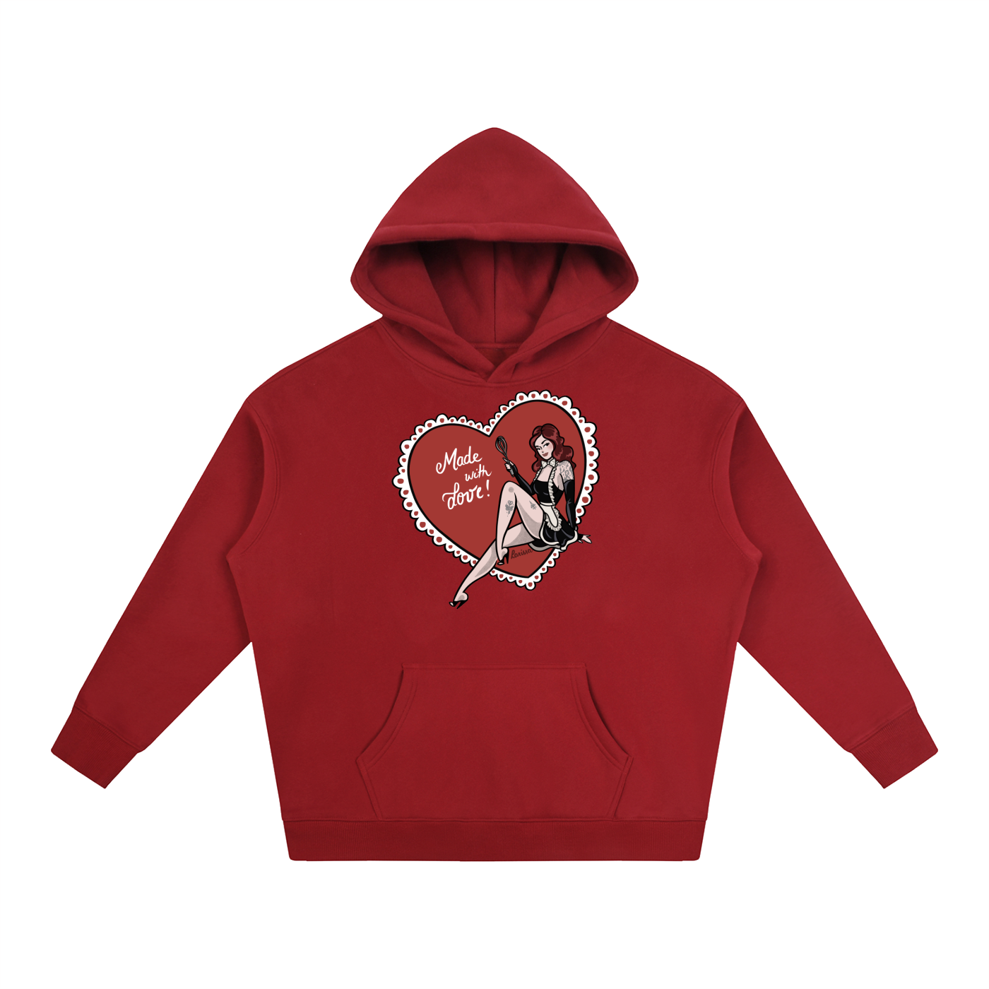 Made With Love - Oversize Fleeced Hoodie