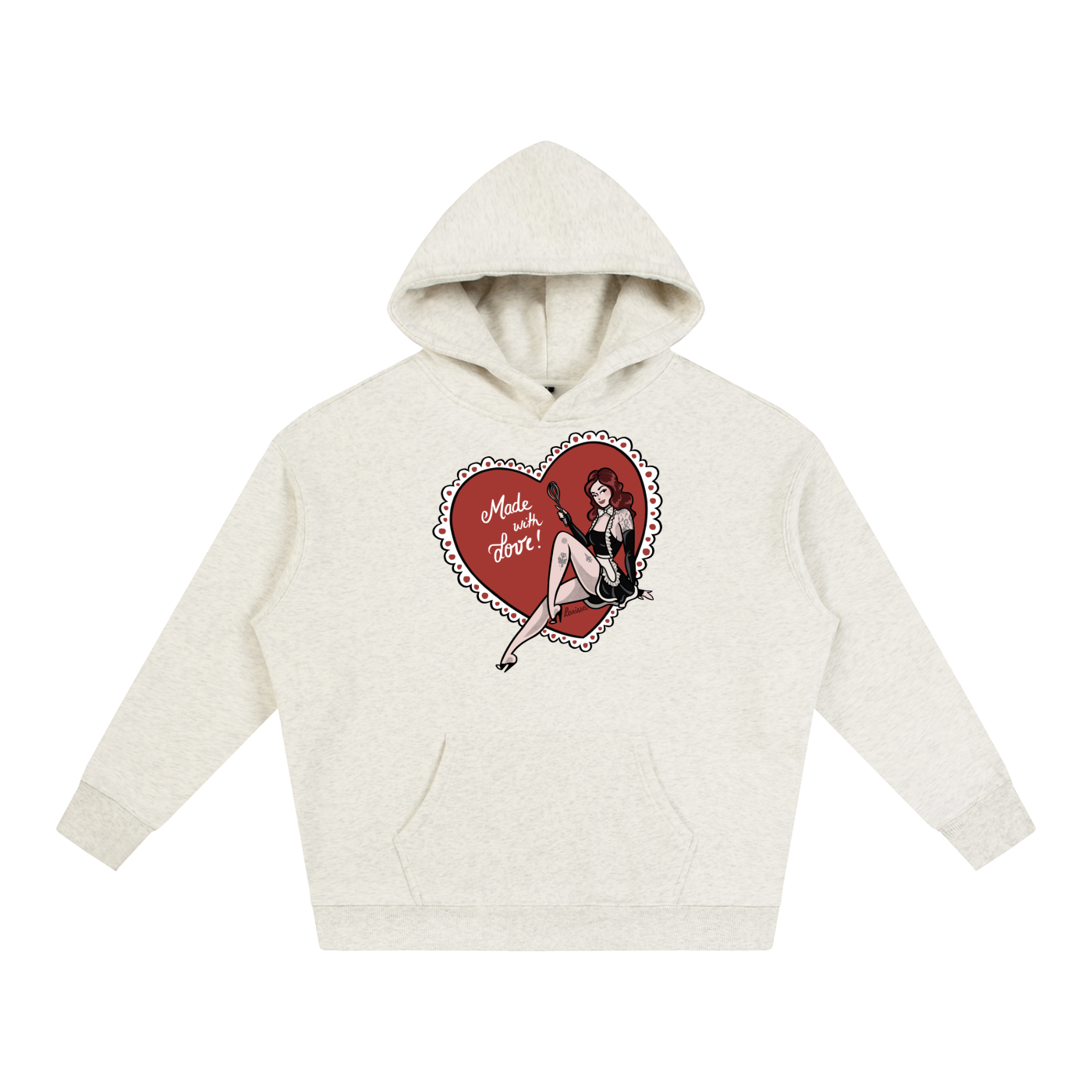 Made With Love - Oversize Fleeced Hoodie