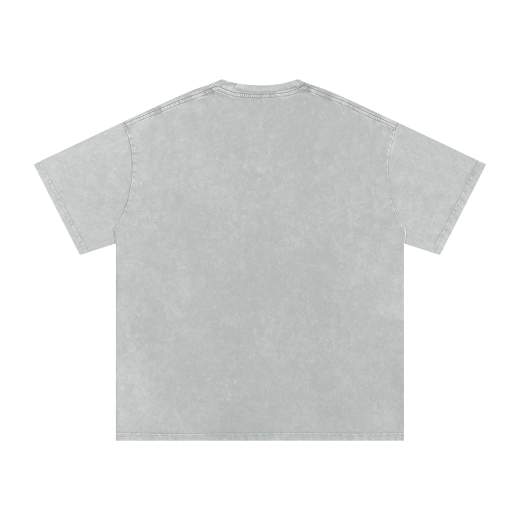 Made With Love - Snow Washed Oversized Cotton T-Shirt