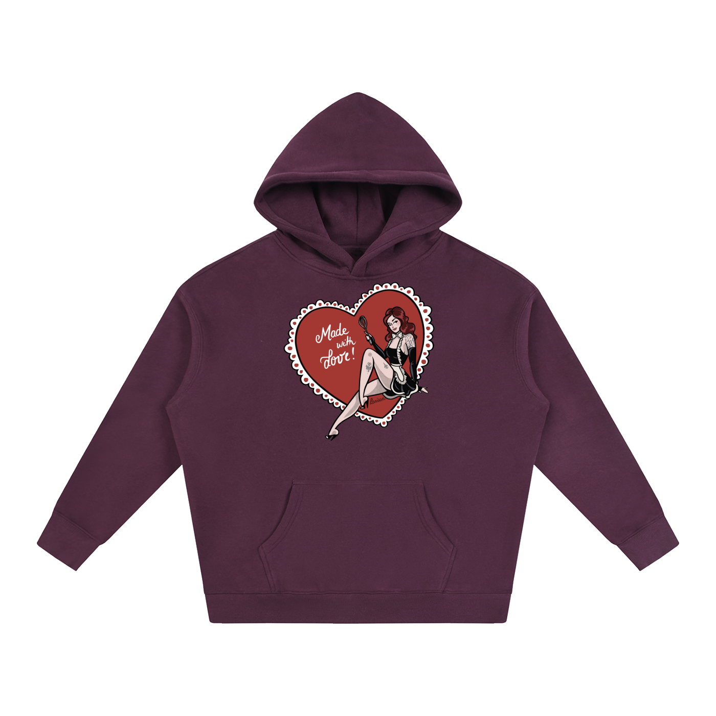 Made With Love - Oversize Fleeced Hoodie