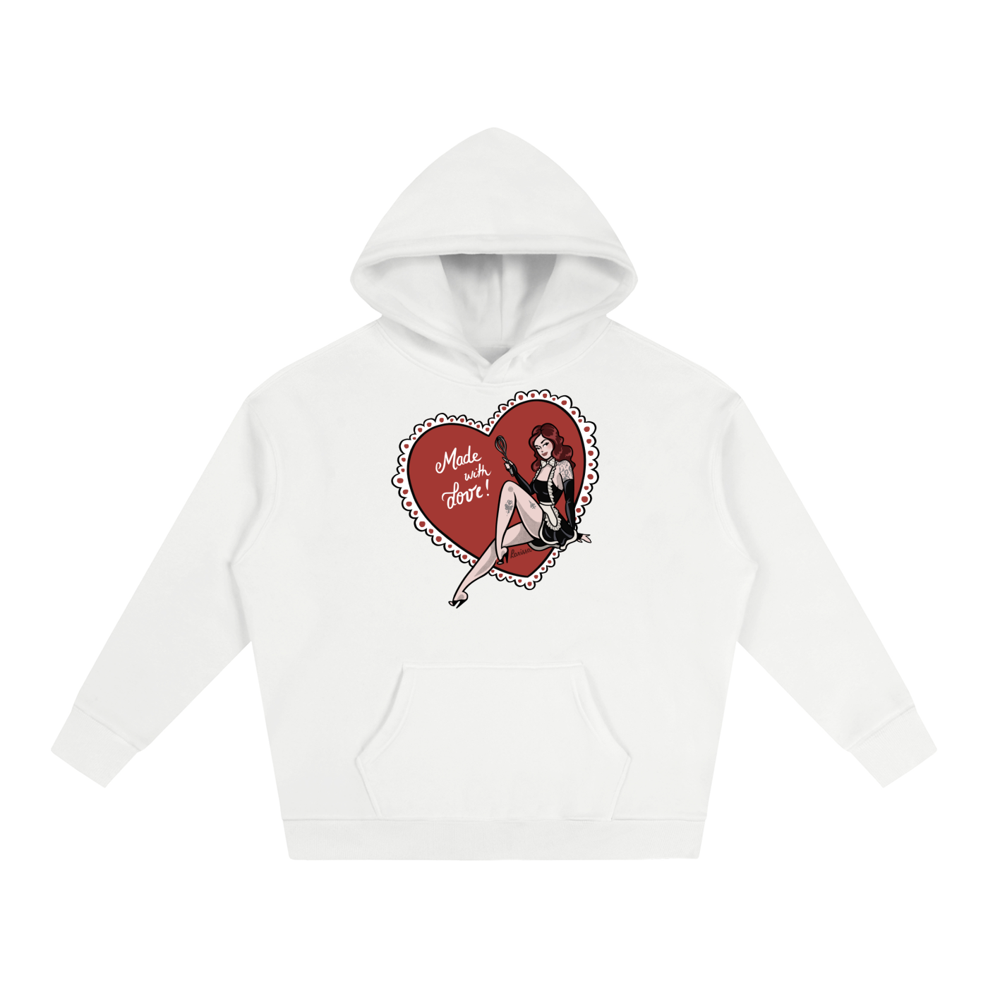 Made With Love - Oversize Fleeced Hoodie