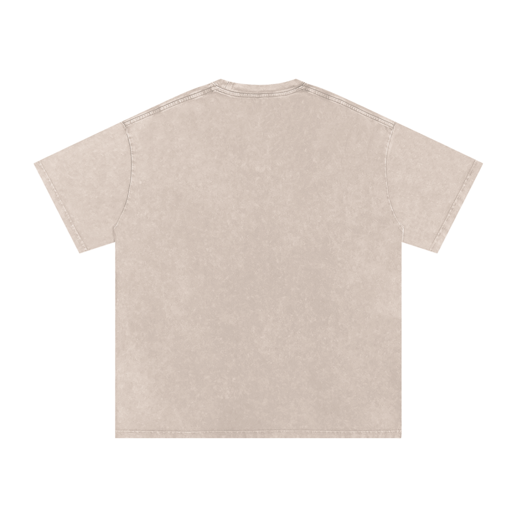 Made With Love - Snow Washed Oversized Cotton T-Shirt