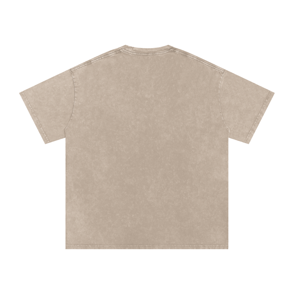 Made With Love - Snow Washed Oversized Cotton T-Shirt