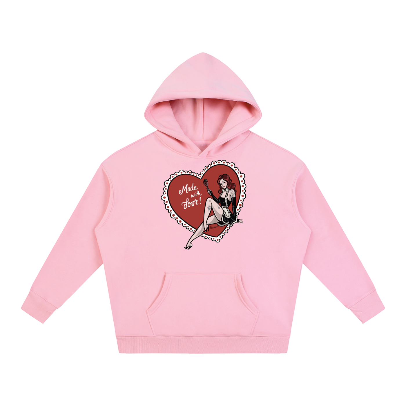 Made With Love - Oversize Fleeced Hoodie