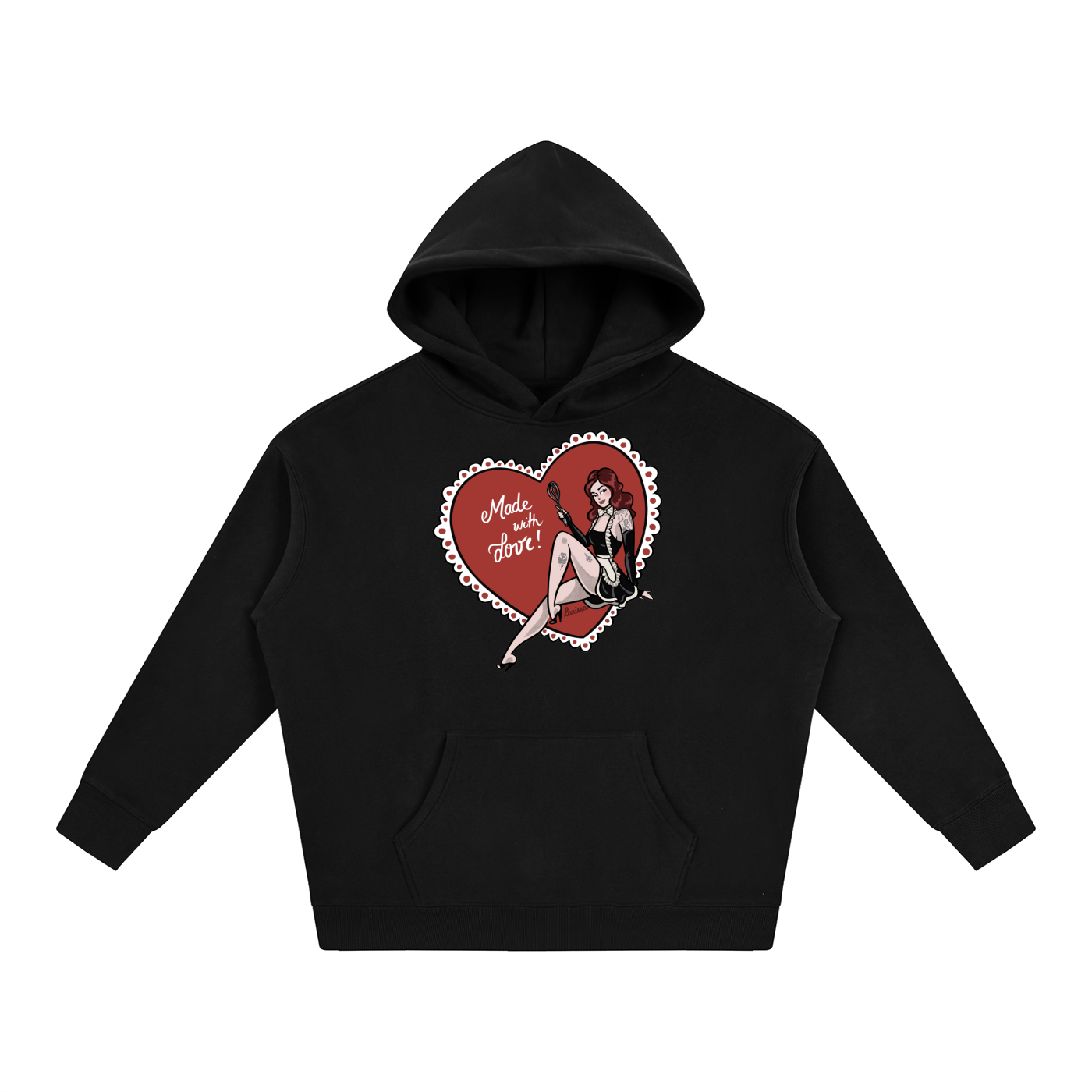 Made With Love - Oversize Fleeced Hoodie