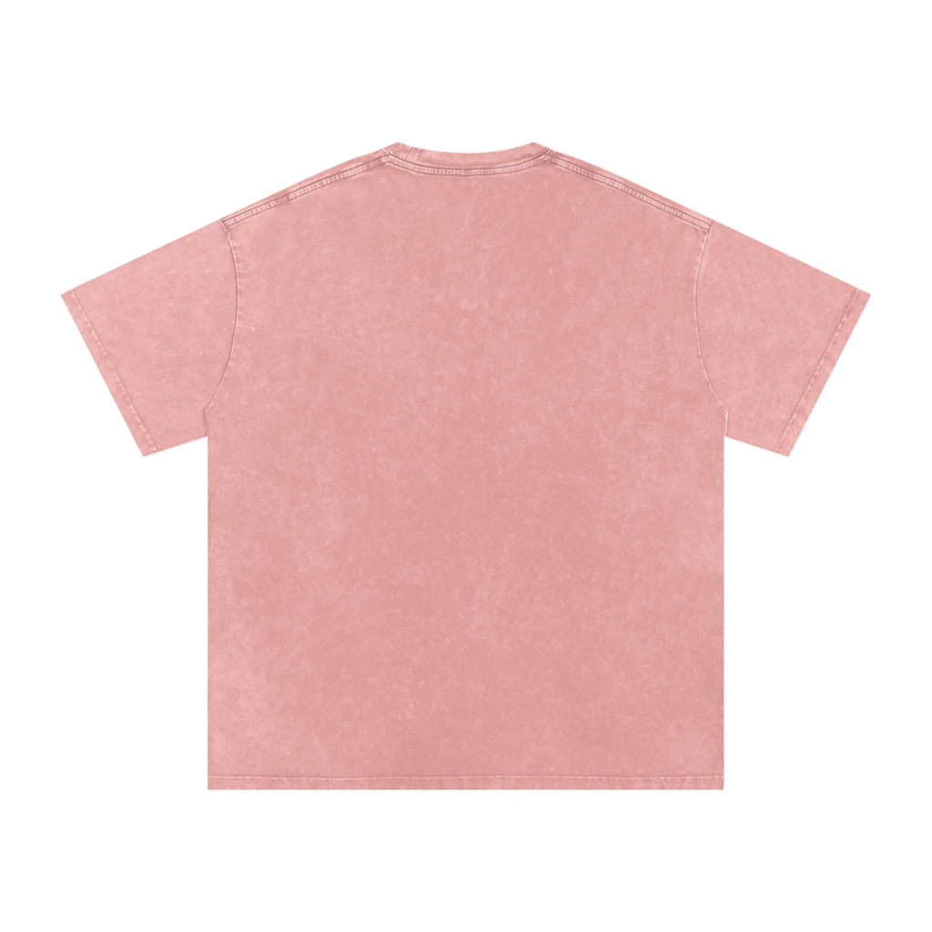 Made With Love - Snow Washed Oversized Cotton T-Shirt